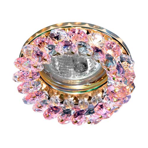 [3017] Вбудований світильник Feron CD4141 під лампу рожевий золото