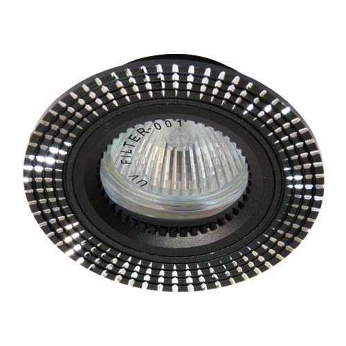 Вбудований світильник Feron GS-M369 під лампу чорний