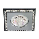 Вбудований світильник Feron DL102-C під лампу прозорий хром