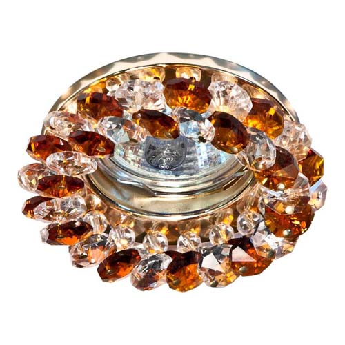 Вбудований світильник Feron CD4141 під лампу коричневий золото