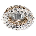 Вбудований світильник Feron CD4141 під лампу прозорий золото