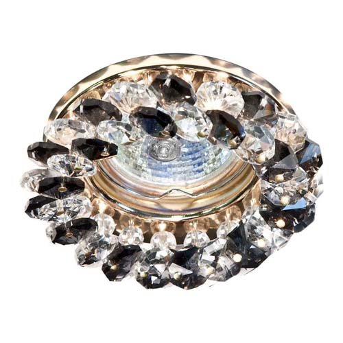 [3094] Вбудований світильник Feron CD4141 під лампу сірий золото