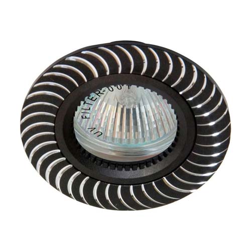 [2996] Вбудований світильник Feron GS-M392 під лампу чорний