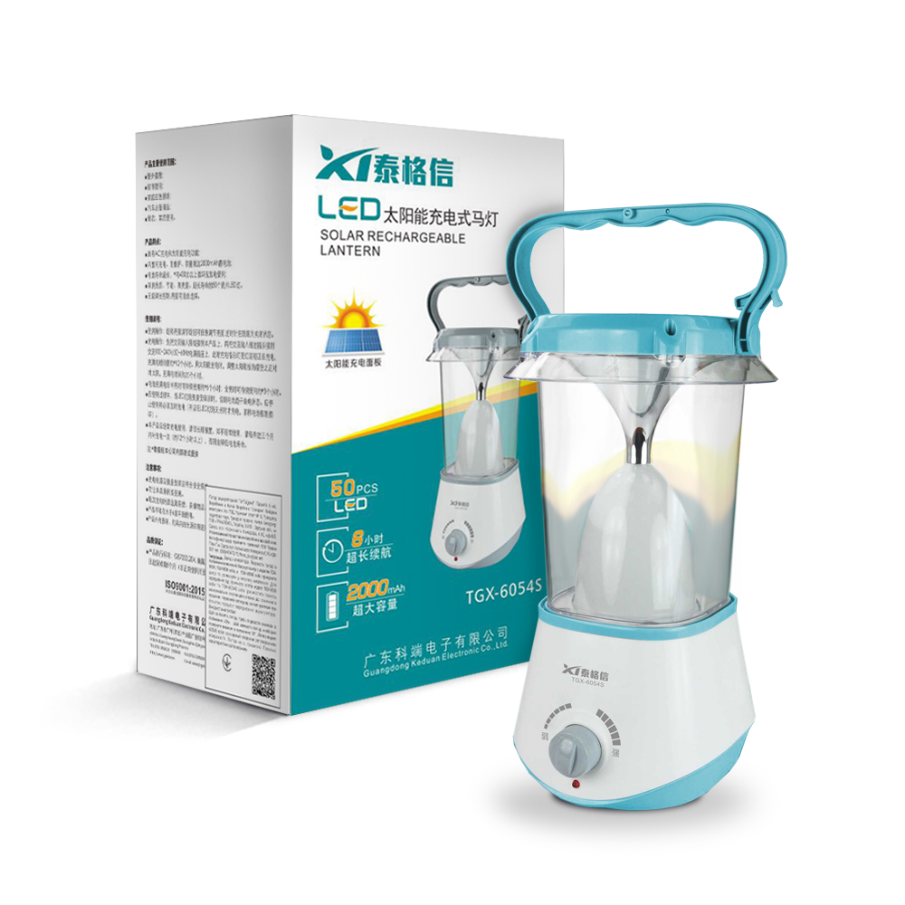 [7776] Акумуляторний ліхтар TGX-6054S з сонячною панеллю