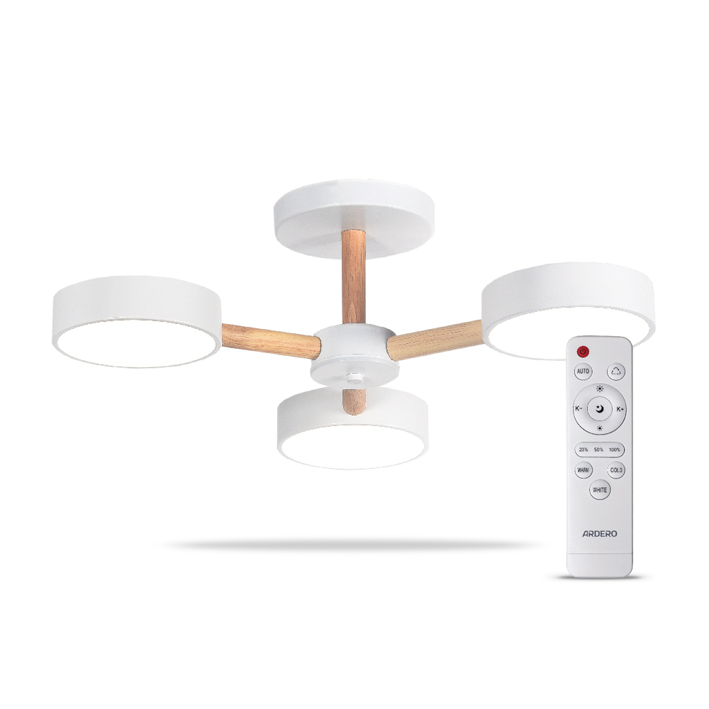 Світлодіодна накладна люстра Ardero AL6193ARD SCANDY 40Вт білий