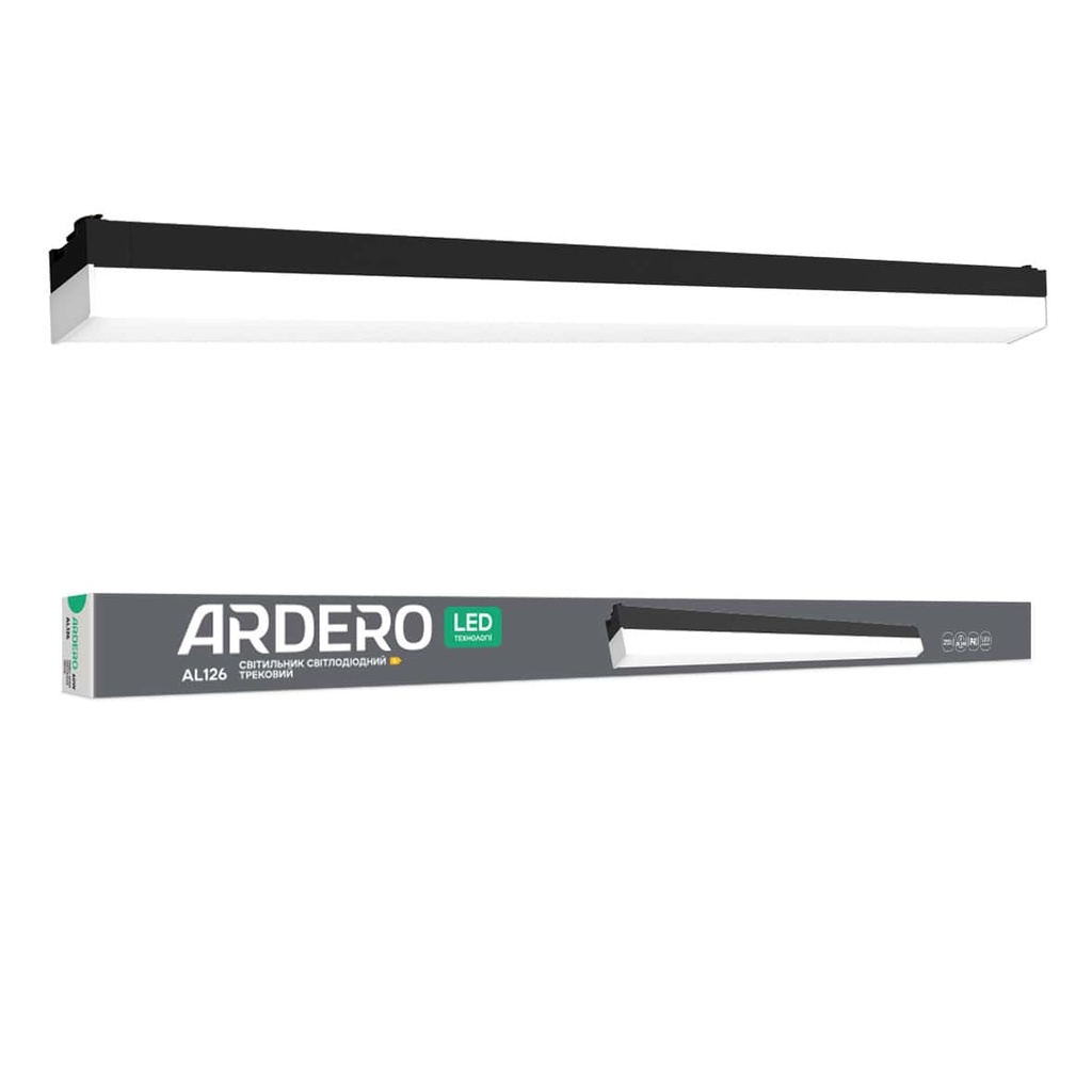 Світлодіодний трековий світильник Ardero AL126 60Вт 4000K чорний