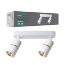 Накладний поворотний світильник Ardero ML312-2 BAMBOO під лампу білий золото