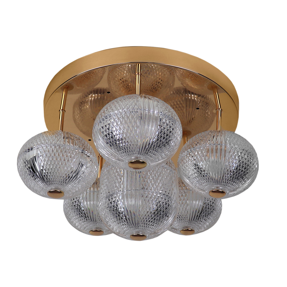 [8124] Світлодіодна люстра Ardero AL6186-1ARD GATSBY 22Вт 4000K золотий