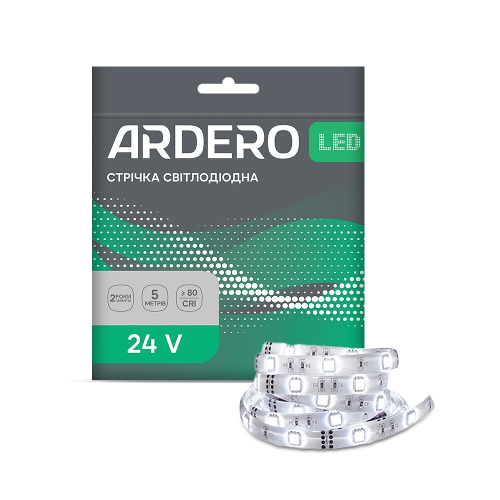 Світлодіодна стрічка Ardero LS308ARD 24В 10Вт/м 6500K