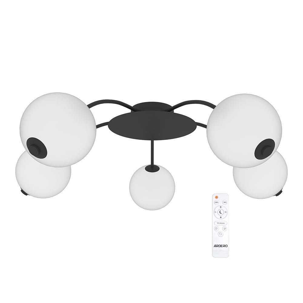 [8341] Світлодіодний світильник Ardero AL6475-1ARD PRIMA NERO 45Вт чорний