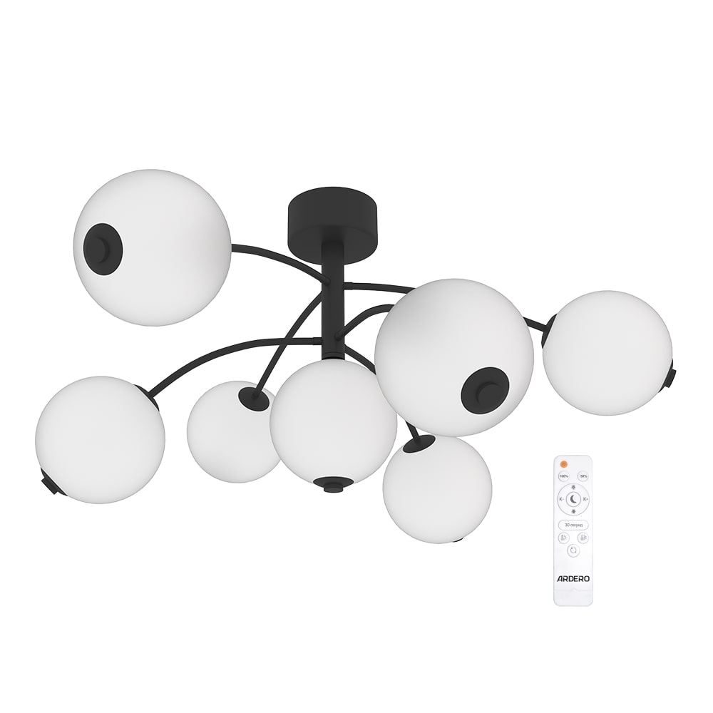 [8342] Світлодіодний світильник Ardero AL6477-1ARD PRIMA NERO 60Вт чорний