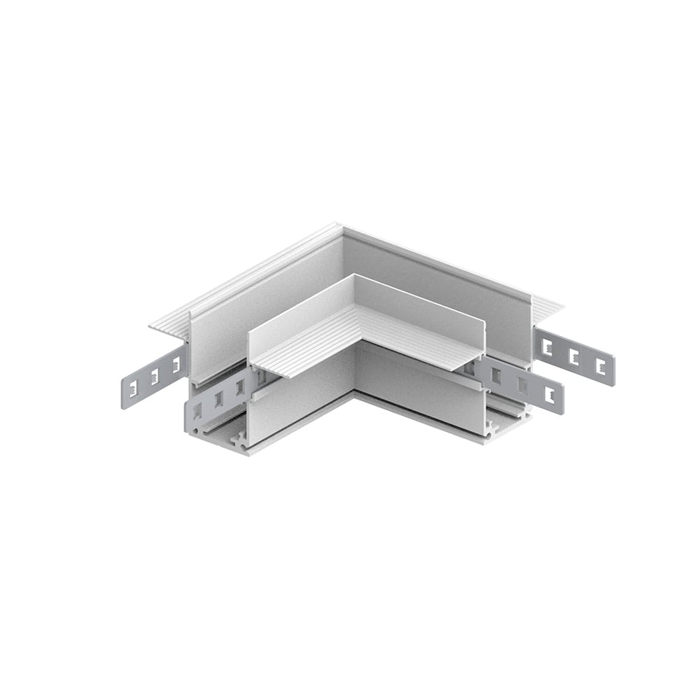 З'єднувач кутовий Ardero LD2004 для вбудовуваного шинопроводу білий