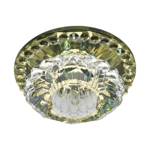 [3938] Вбудований світильник Feron JD125 під лампу прозорий жовтий