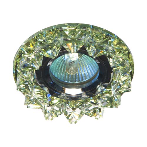 [4075] Вбудований світильник Feron CD2542 під лампу прозорий жовтий