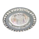 Вбудований світильник Feron DL100-C під лампу прозорий хром