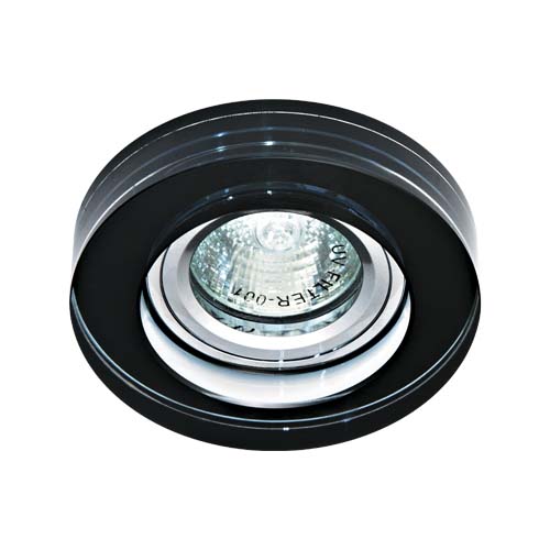 Вбудований світильник Feron 8080-2 під лампу чорний