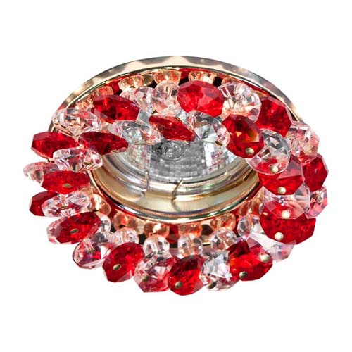 [3090] Вбудований світильник Feron CD4141 під лампу червоний золото