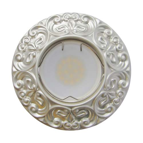 Вбудований світильник Feron CD004 під лампу срібло