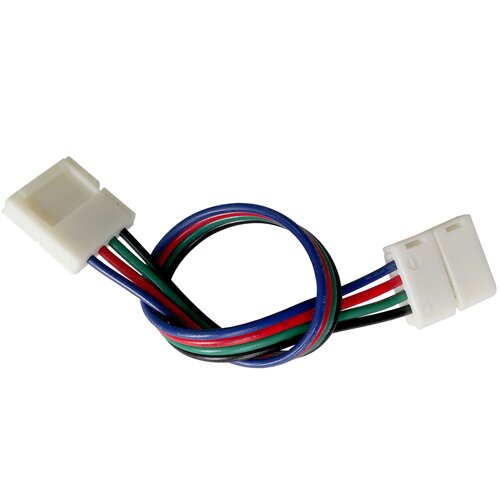 [3_2271] Конектор для свiтлодiодних стрiчок OEM SC-09-SWS-10-4 10mm RGB 2joints wire (дрiт-2 затискача)