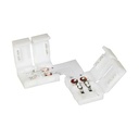 Конектор для світлодіодних стрічок OEM SC-19-SS-8-2 8mm 2 затискача + плата кут