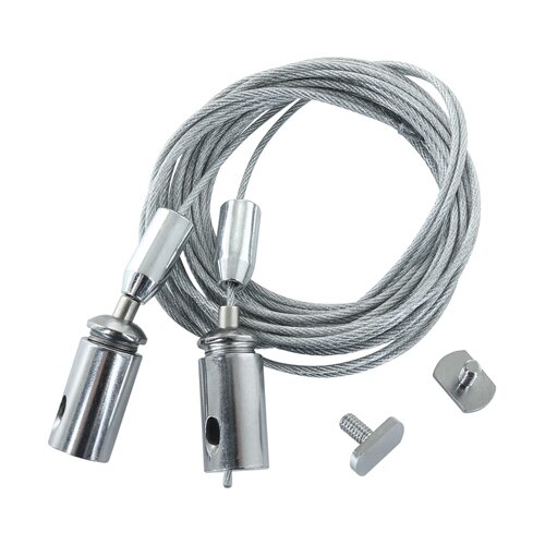 Комплект SR-U для підвісного кріплення профілю (трос 1м + кліпси по 2шт.)