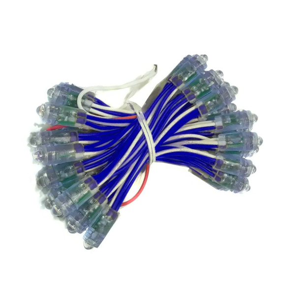 Світлодіод швидкого монтажу JL 0,1W, 12В, IP65 синій