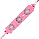 Світлодіодний модуль BRT XG194 5630-3 led W 1,5W PINK, 12В, IP65 рожевий з лінзою полусфера