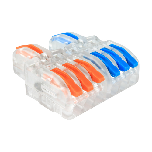 [3_2632] Клема швидкого монтажу WT-F26 2 входа 6 виходів 32А 400В 0.08-4mm2