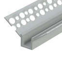 Профіль алюмінієвий BIOM LDP-132 під гіпсокартон внутрішній кут 44х25 (палка 2м), м