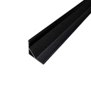 Профіль алюмінієвий BIOM угловой ЛПУ16B 16х16 чорний (палка 2м), м
