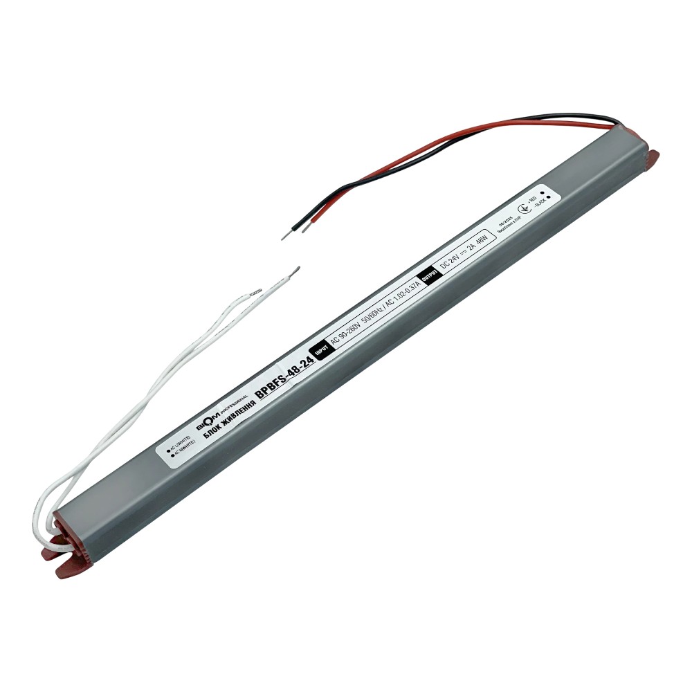 Блок живлення BIOM Professional DC24 48W BPBFS-48-24 2А stick герметичний