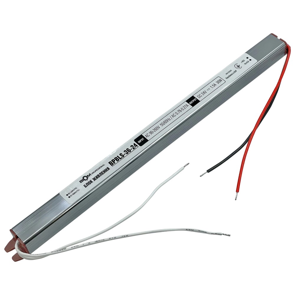 Блок живлення BIOM Professional DC24 36W BPLS-36-24 1,5А stick
