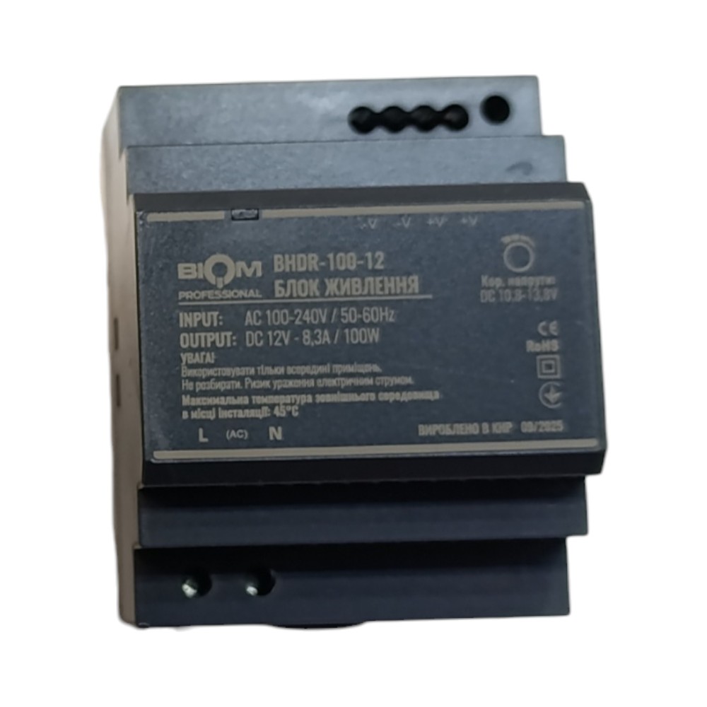 [3_3250] Блок живлення Biom Professional DC12 100W BHDR-100-12 8,3A під DIN-рейку