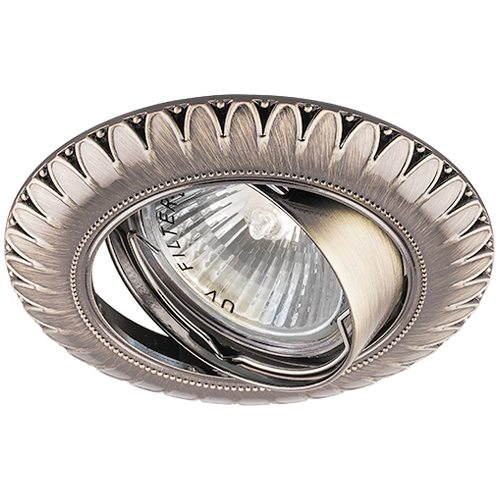 [5411] Вбудований світильник Feron DL6051 під лампу античне золото