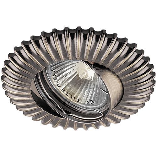 [5425] Вбудований світильник Feron DL6213 під лампу античне золото