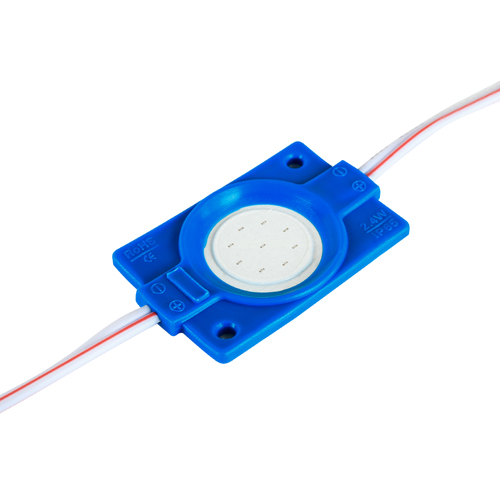 [3_2517] Світлодіодний модуль BRT COB 2.4W круглий BLUE, 12В, IP65 синій