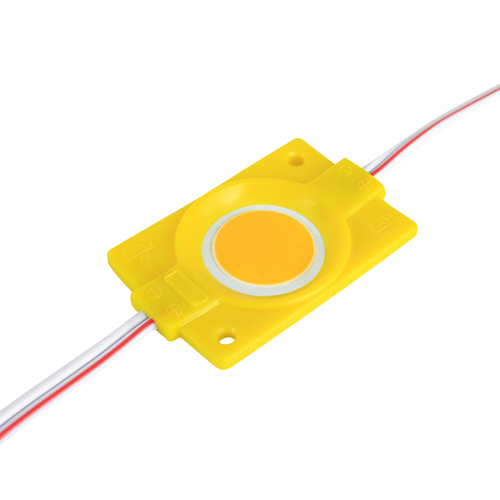 [3_2524] Світлодіодний модуль BRT COB 2.4W круглий YELLOW, 12В, IP65 жовтий