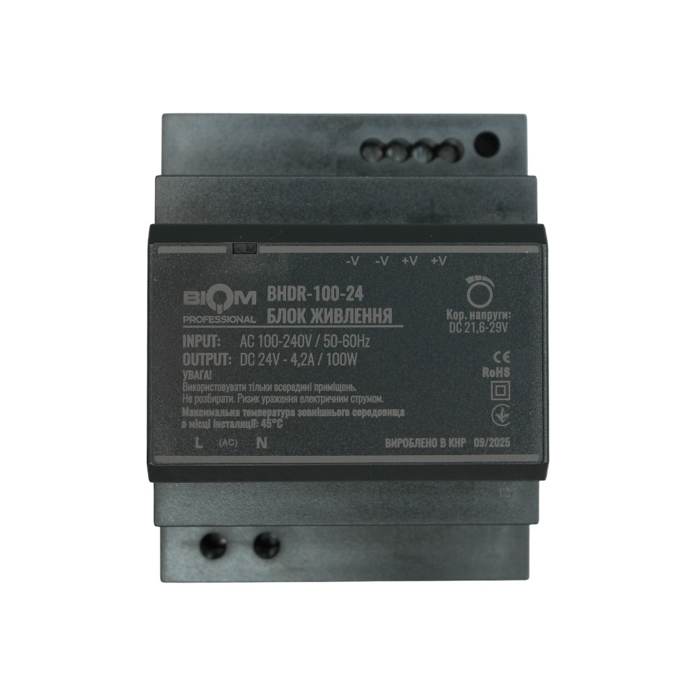 [3_3252] Блок живлення Biom Professional DC24 100W BHDR-100-24 4,2A під DIN-рейку