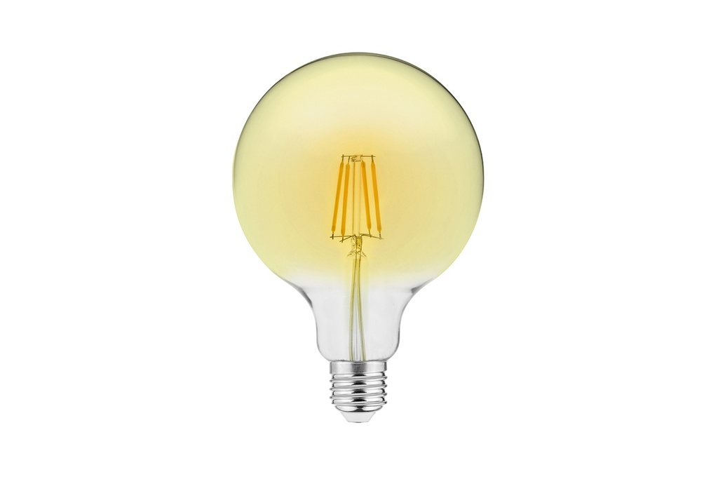Лампа GTV LED 4W FILAMENT VINTAGE, G125, 3000K, E27 (LD-G125FV4-30)