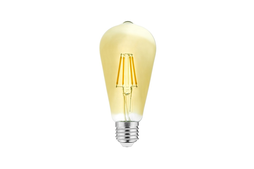 Лампа GTV LED 4W FILAMENT VINTAGE, ST64, 3000K, E27 (LD-ST64FV4-30)