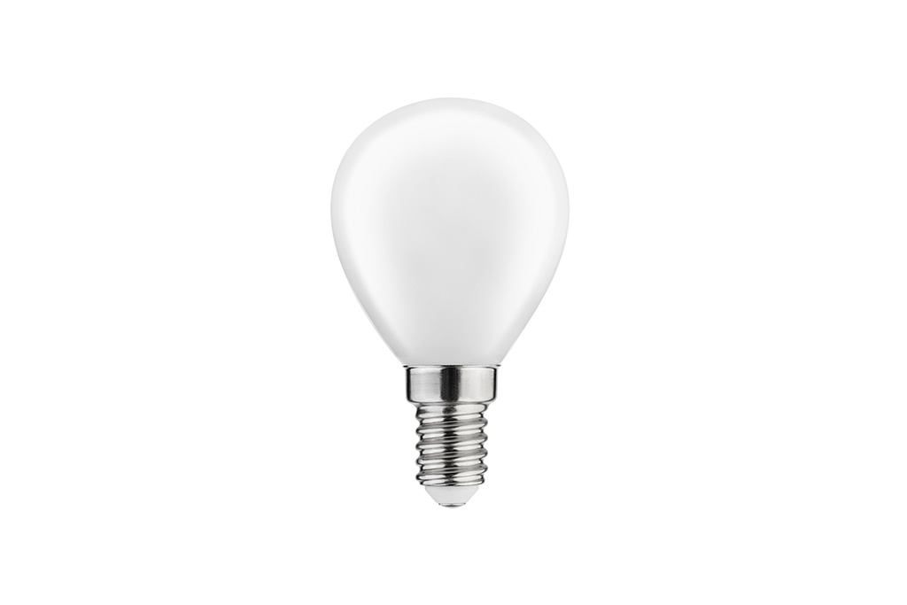 Лампа GTV LED 4W Молочний Filament C45, 3000K, E14 (LD-G45FL4M-30)