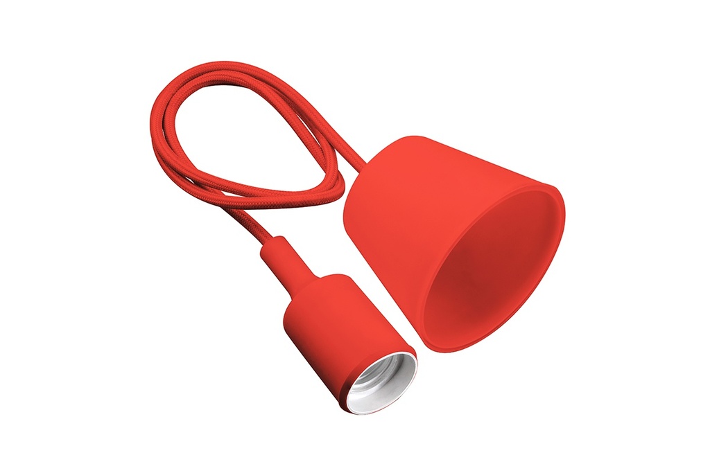 Підвісний світильник люстра GTV Minio, E27, макс.60W, червоний