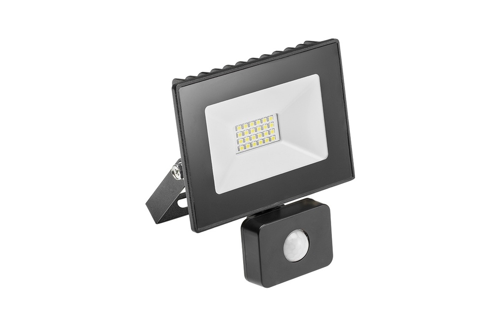 Прожектор 50W GTV G-TECH з датчиком руху, IP65, 120°, 6400K, чорний (GT-FLR50WC-64)