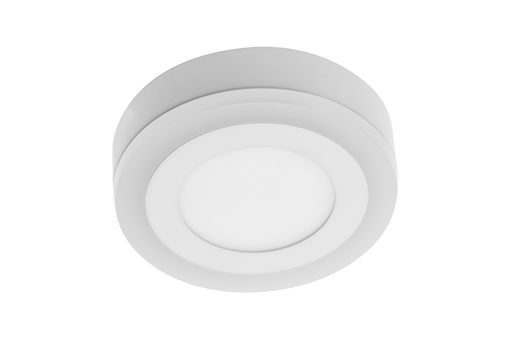 Світильник GTV LED TWINS (накладний), 9W (6W+3W), IP20, 3000K 3 режими