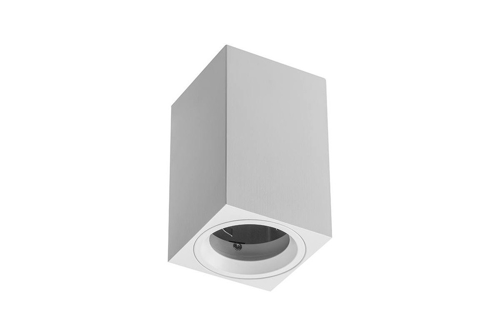 Світильник GTV SENSA MINI, алюміній, GU10, 70x70x115, квадратний, білий