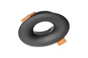 Світильник врізний точковий GTV AURORA, IP20, круглий, чорний