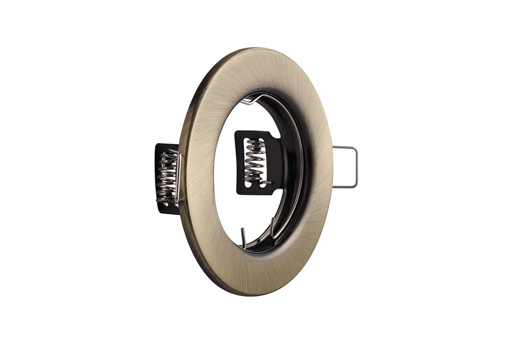 Світильник врізний точковий круглий GTV PARMA, IP20, інокс (сталь)