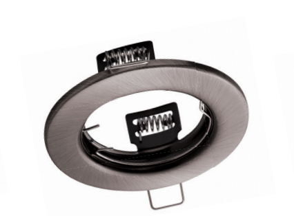 Світильник врізний точковий круглий GTV PARMA, IP20, старе золото (сталь)