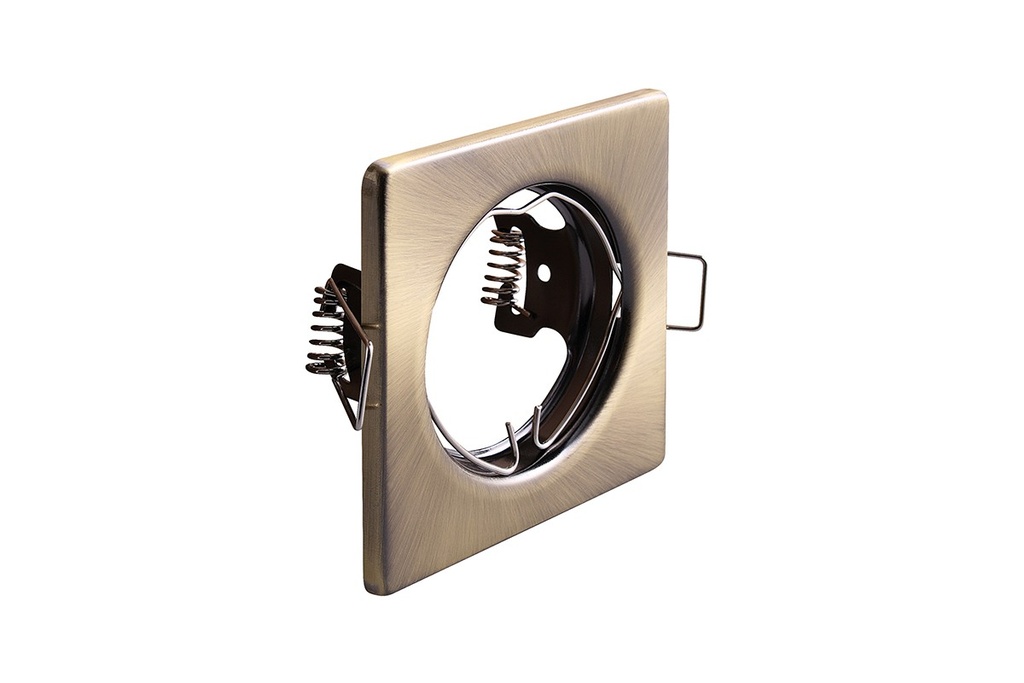 Світильник врізний точковий GTV PARMA, IP20, старе золото (сталь)