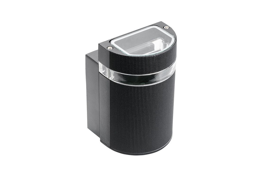 Світильник фасадний GTV SILVA одинарний, GU10, MAX.50W, IP54, чорний